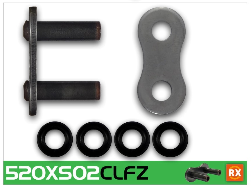 CADENA TRANSMISION RK XSO 520x120 TOURING C/ O RING RX  PIN OFF ROAD Y SPORT C/Remache