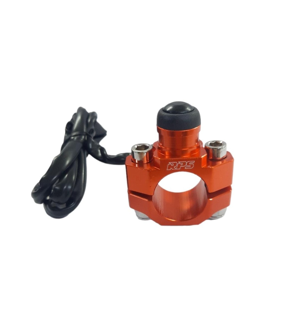 BOTON DE ARRANQUE RPS STOP ALUMINIO ORANGE