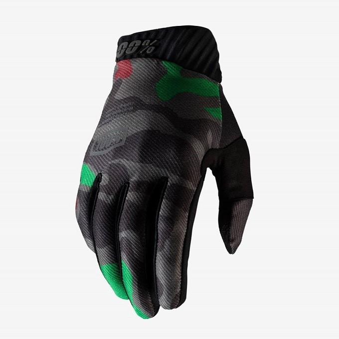 GUANTES 100% RIDEFIT Black Camo M